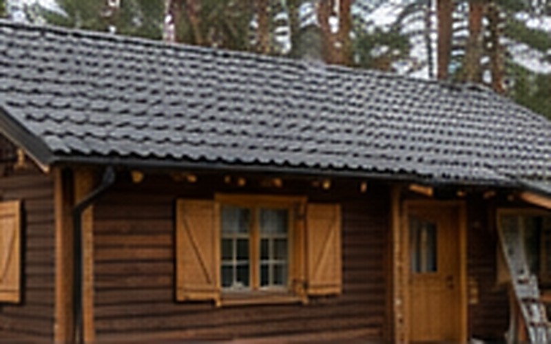 Tile roof installation project in Jūrmala - completed roof with clay tiles