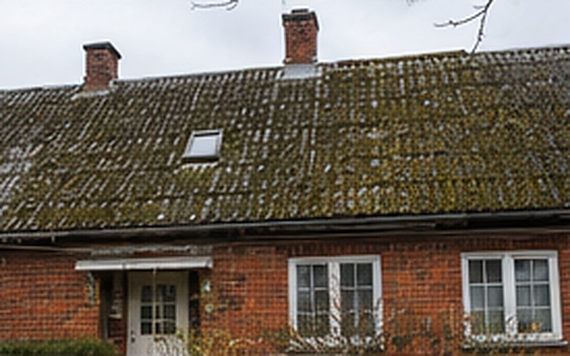 Roof replacement project in Mārupe - starting condition before work began