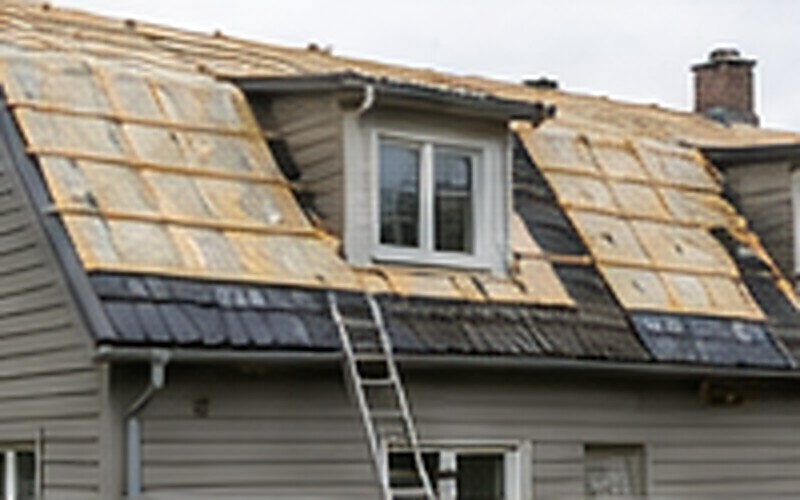 Mansard insulation project in Olaine - insulation fitted between rafters