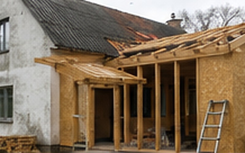 New-build roof construction project in Salaspils - construction of the roof detail